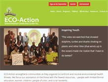 Tablet Screenshot of eco-act.org